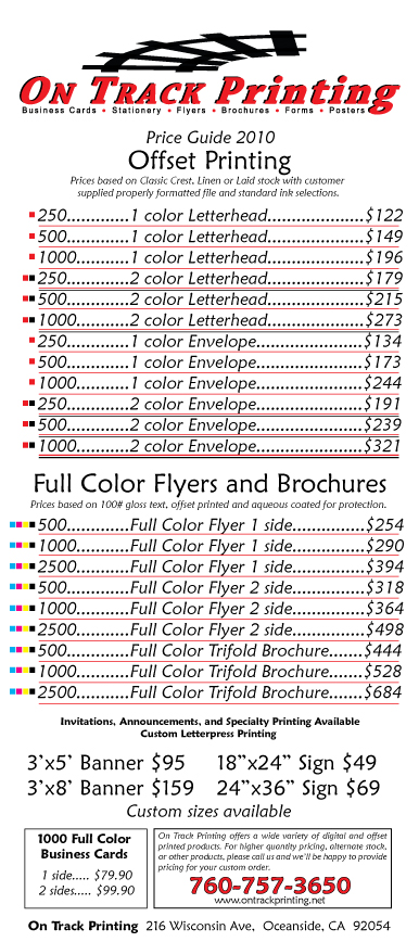 Price List